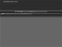 Tablet Screenshot of masdeportes.com